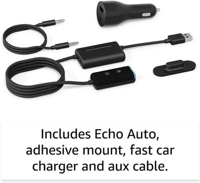 Amazon Echo Auto in Car Smart Speaker with Alexa - Black for sale