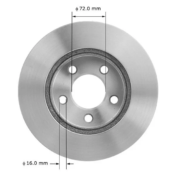 For Ford Explorer 95-01 Bendix Global Premium Plain Vented Front Brake Rotor Foto 2 de 4
