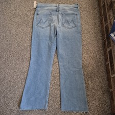 NWT MOTHER Insider Crop Step Fray Denim in Blessing In Disguise Stretch Sz 34