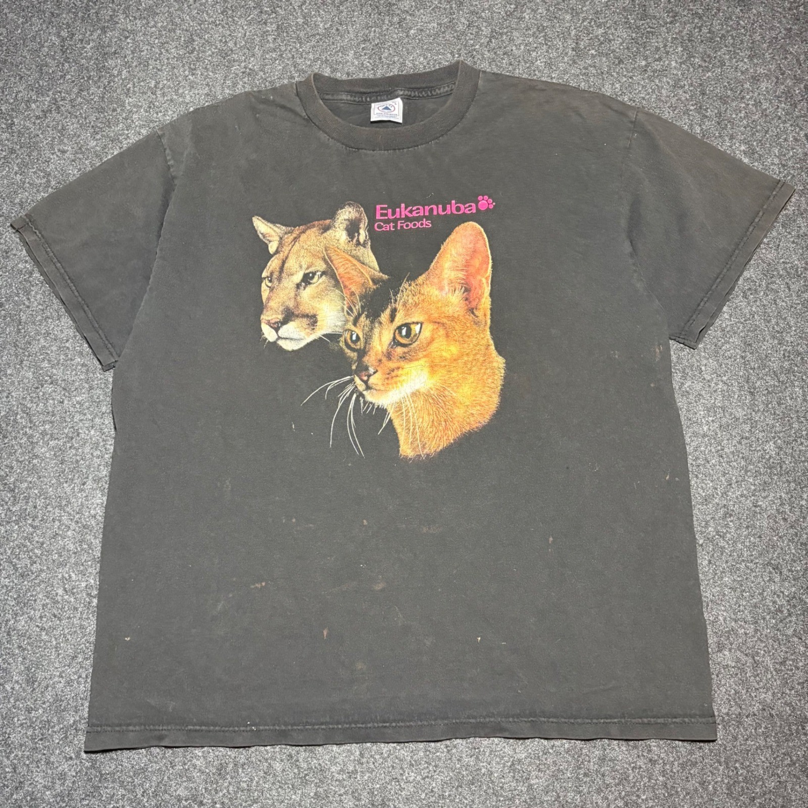 S T Shirt Men's Large Graphic Tee Adult L Puma Abyssinian