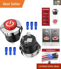 Compact 12 Volt Key Start Switch for Ride-On Power Cars - Includes Terminals