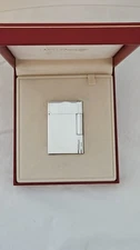 S.T. Dupont Silver Gatsby Lighter "Vertical Lines"