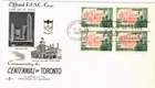 Dr Jim Stamps Canada Toronto Centennial Block Rose Craft First Day Cover