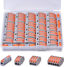 30PCS Lever Wire Connectors, Quick Wire Splice Connectors Push-In, 2/3/5 Conduc