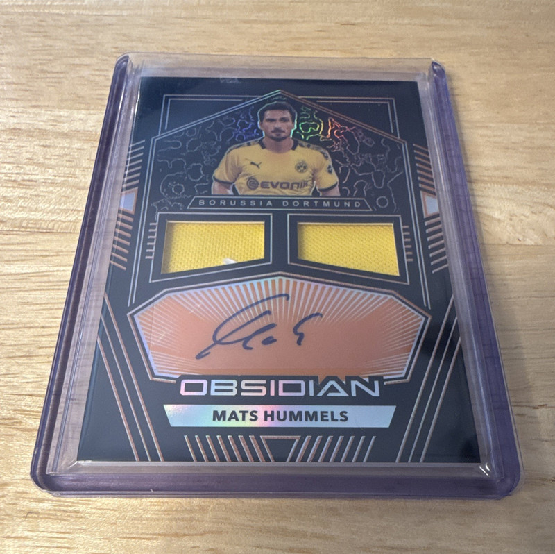 Panini 2019-20 Obsidian Dual Jersey Ink Mats Hummels Orange /25 Auto