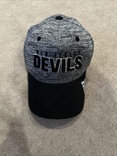 Adidas NHL New Jersey Devils Grey And Black Hat Flex Mens Size L/XL