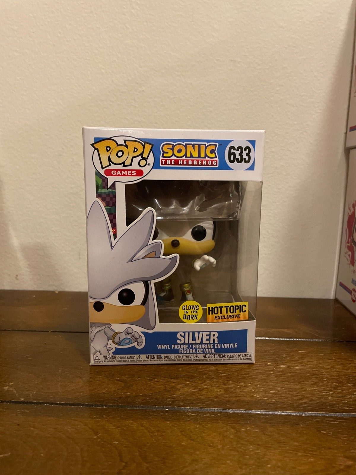 Funko POP! Games Sonic The Hedgehog Silver #633 Hot Topic Exclusive Vinyl Figure