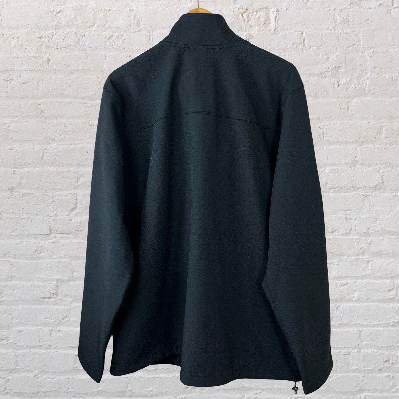 LL Bean Windproof Softshell Jacket Full Zip Black… - image 4