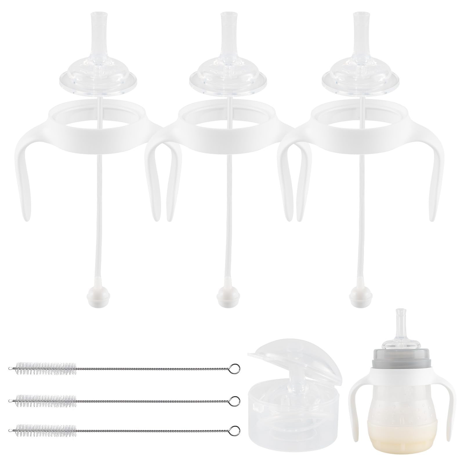 Straw Cup Conversion Kit for Mam Bottles, Spill-Proof Transi