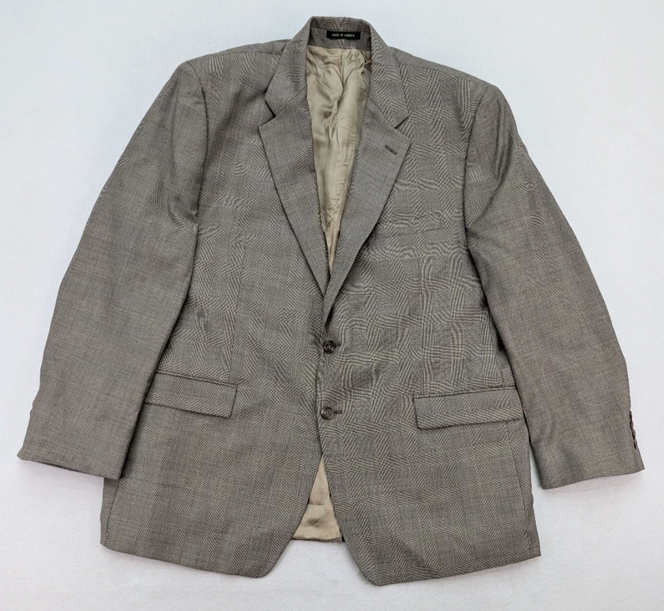 Traje plisado de lana a cuadros beige talla 48R Lauren Ralph Lauren para hombre talla 42x30 Foto 2 de 4