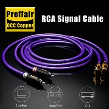 Pair RCA Audio Interconnect Cable 90 Degree Right Angle to Locking Lotus Plug