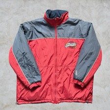 Vintage Cleveland Cavaliers Reversible Jacket NBA XL Red Navy Fleece Coat Mens