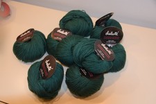 Lot of 9 50 g each Skeins 100 Wool Yarn Dark Green