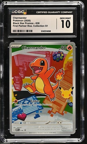 Charmander 038 Me: Mega Evolution Promo Holo CGC MINT 10 🔥🔥