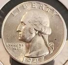 1947 P Washington Silver Quarter ■ GEM/BU ■ #4073]