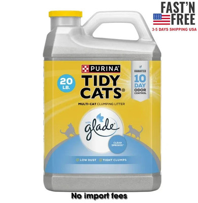 NEW Purina Tidy Cats Clumping Cat Litter Glade Clear Springs 20 lb