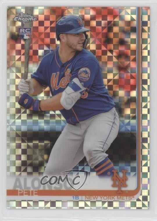 2019 Topps Chrome Mega Box X-Fractor Pete Alonso #204 0i1b