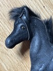 Two Vintage Toy Horse Figurines With Flocking And Fur Manes And Tails — photo 4