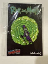 Rick & Morty Candy Man Wonka 2018 NYCC Limited Edition Collectible Lapel Pin