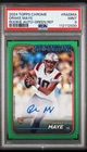 2024 Topps Chrome - Rookie Autographs Drake Maye Green Refractor /99 READ DESC