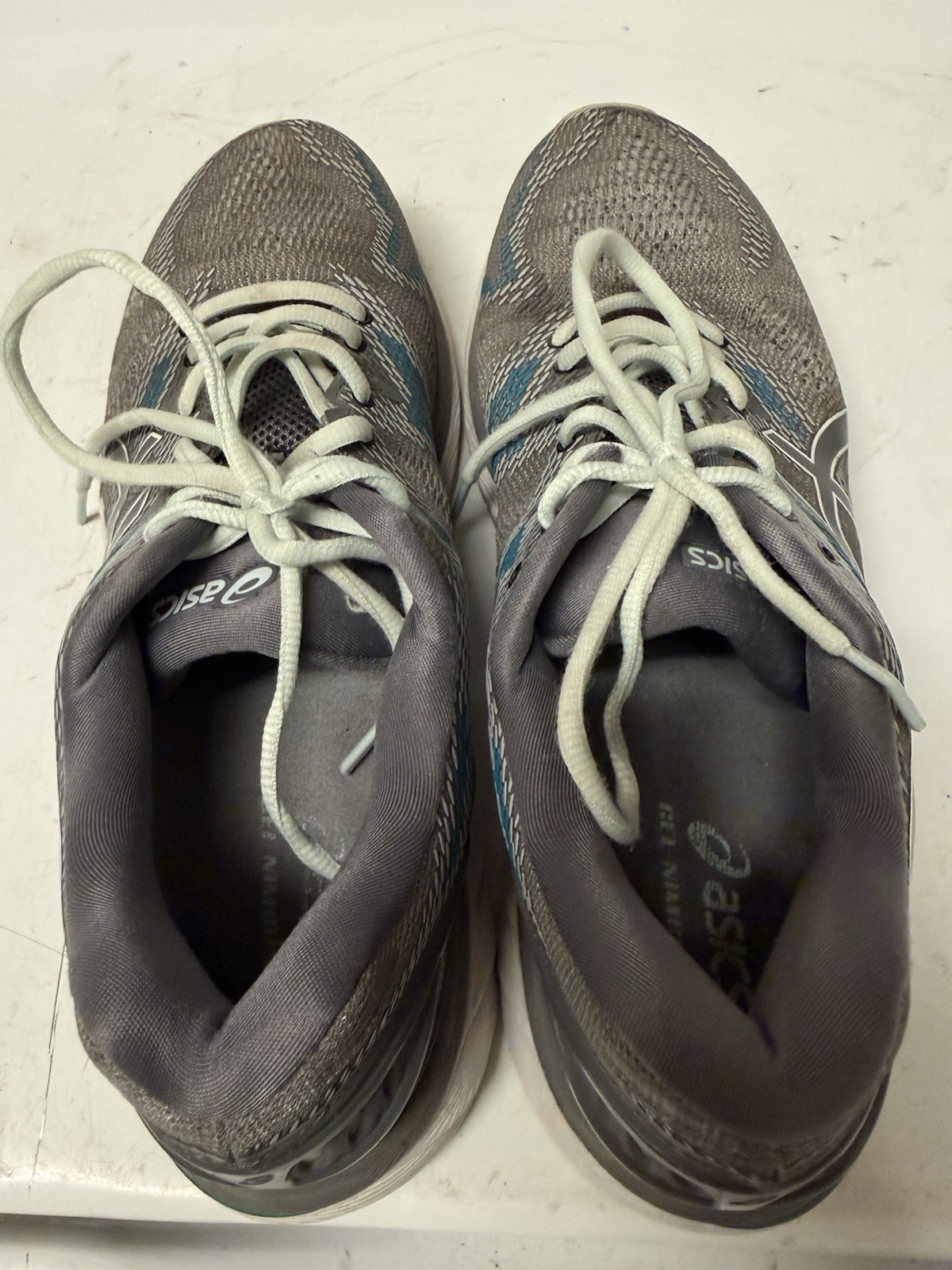 ASICS Gel-Nimbus 20 T850N Gray Blue Running Shoes Men’s Size 9.5 Sneakers image 5