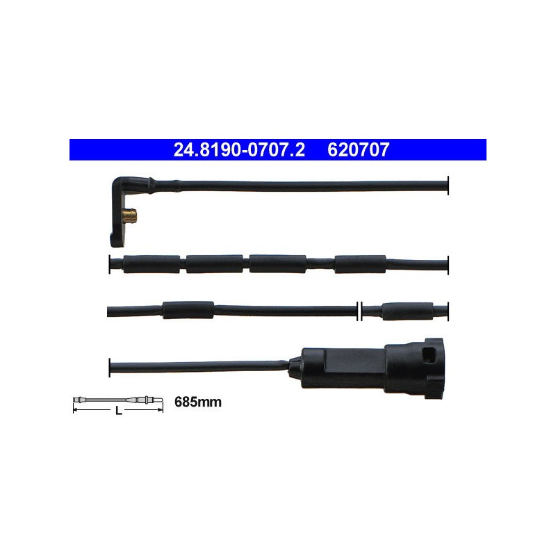 ATE 24.8190-0707.2 Brake Pad Wear Sensor for Astra Vectra Cavalier Calibra Astra