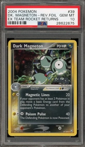 Pokemon Dark Magneton EX Team Rocket Returns Reverse Holo #39 PSA 10 Gem Mint