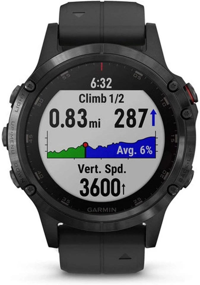 Garmin Fenix 5 Plus Sapphire Multisportuhr GPS Herzfrequenzmesser - Schwarz - Bild 4 von 4