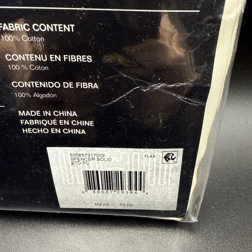 Ralph Lauren Spencer Solid Sateen 475 Thread Count STANDARD Pillowcases - Image 4 of 4