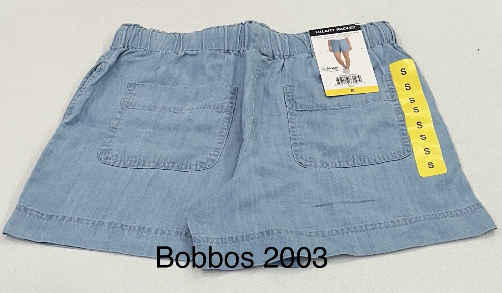Hilary Radley Women's Pull-On with Side Seam Pockets Shorts, Blue, Size S