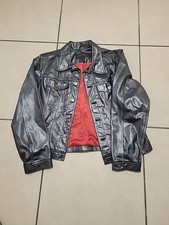 Ralph- Ralph Lauren VTG 100 Leather Blazer Jacket Women Black Sports Jacket