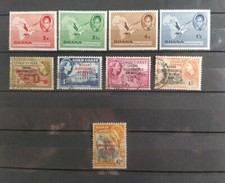 9 Timbres Ghana Année 1957 Neuf* & Oblitérés / Stamps 