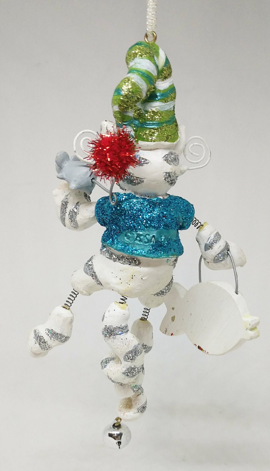 Knick Knackeries Glitter Cat Ornament by Holly Adler 5 Inches