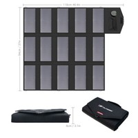 Allpowers Monokristallines 100W Solarpanel FüR Handy Laptop Powerstation Camping
