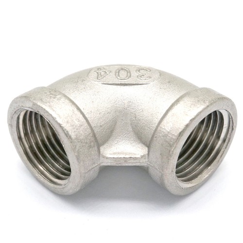 1/8" to 2" BSP Female 304 Stainless Steel 90 Degree Elbow Connector Pipe Fitting - Picture 13 of 29