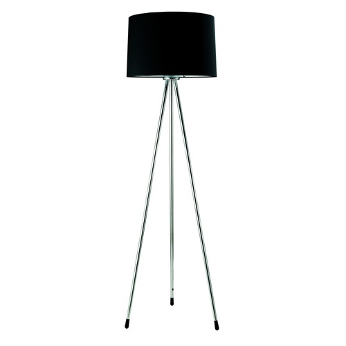 Ore International 31181BK Three Legged Floor Lamp Black