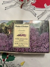 Lavender Perfume By Woods Of Windsor Fine English Soap 3x 3.5 Oz