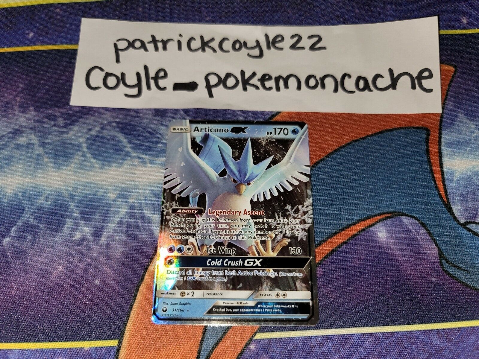 Mavin  ARTICUNO GX 31/168 NM