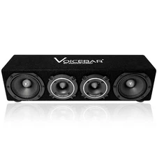 MENACE AUDIO VOICEBAR® - High Output Slim Profile Midrange Enclosure Silver