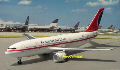 DRAGON WINGS CARNIVAL AIRLINES A300 B4-203 1:400 Diecast Civil