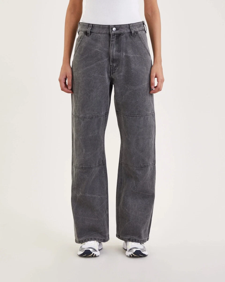 Acne Studios Double Knee Bootcut Carpenter Pant Grey 30 inch Waist Size XS