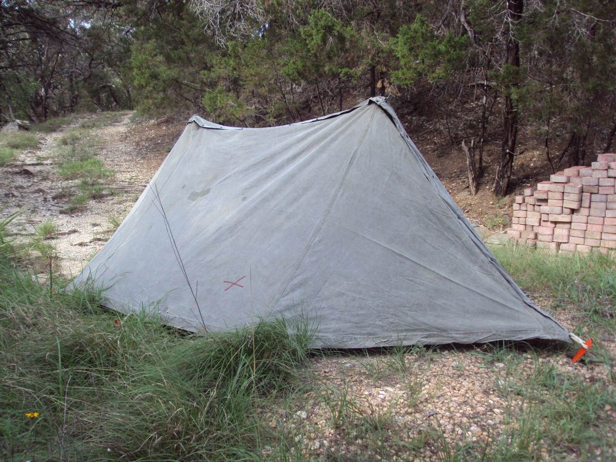 Complete Two Piece Army Pup Tent | eBay