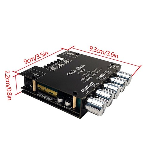 Subwoofer Digital Power Amplifier Board Audio Stereo Bluetooth Bass Amp for Home - Picture 17 of 17