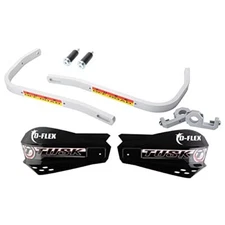 Tusk D-Flex Handguards with MX Shields Black 1 1/8" Bar Mounts