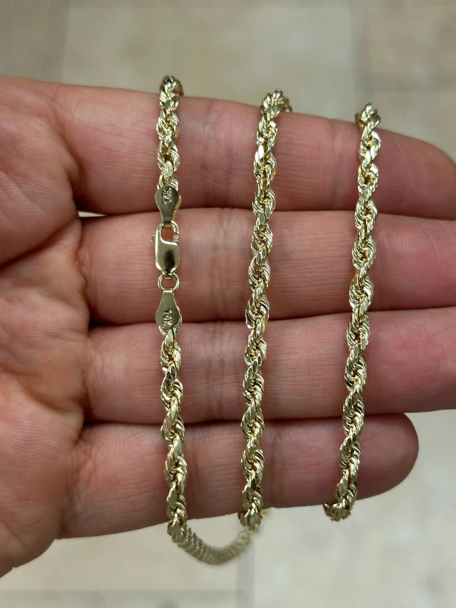4mm rope on sale chain 14k