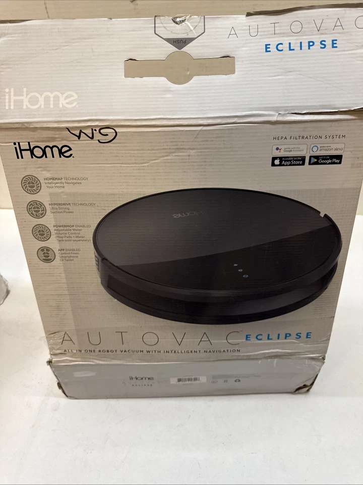 iHome iHRV1-BLK AutoVac Eclipse Robot and Self Charging Vacuum Cleaner, Black - Image 4 of 4