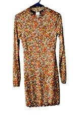 Belle de Jour Womens Dress Size Medium Lined Boho Bohemian Daisy Floral