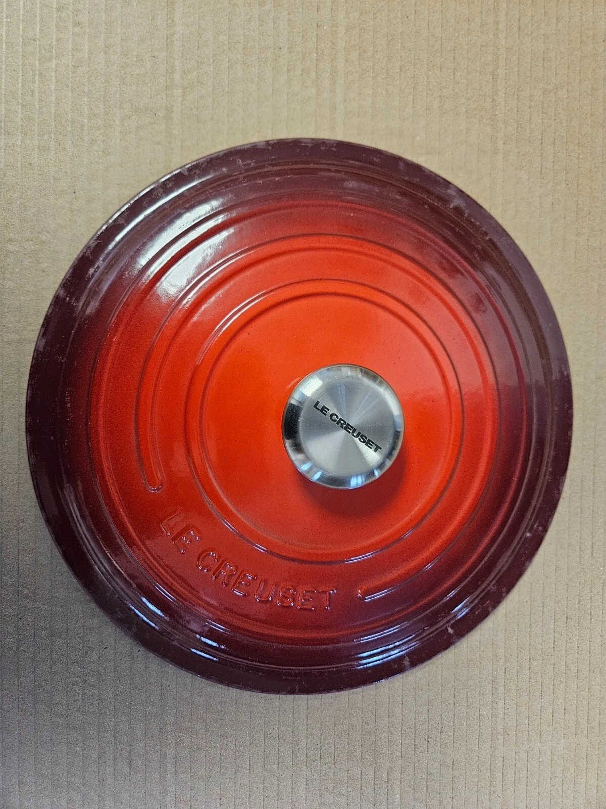 LID for Le Creuset Cast Iron Signature Round Dutch Oven, 7.25 qt., Cherry Red