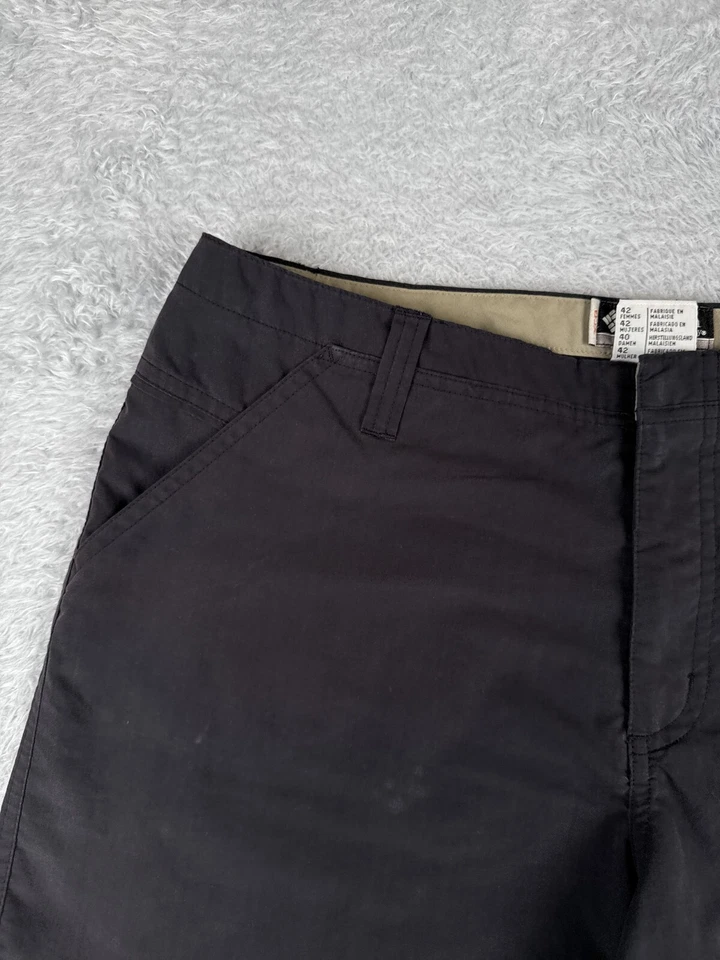 Pantalones Cortos Columbia Mujer 10 Negro XCO Mezcla Poliéster Senderismo Pesca Camping 31x5 Foto 4 de 4
