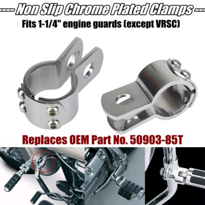 For Harley-Davidson Dyna Softail Highway Crash Bar Mount Foot Peg